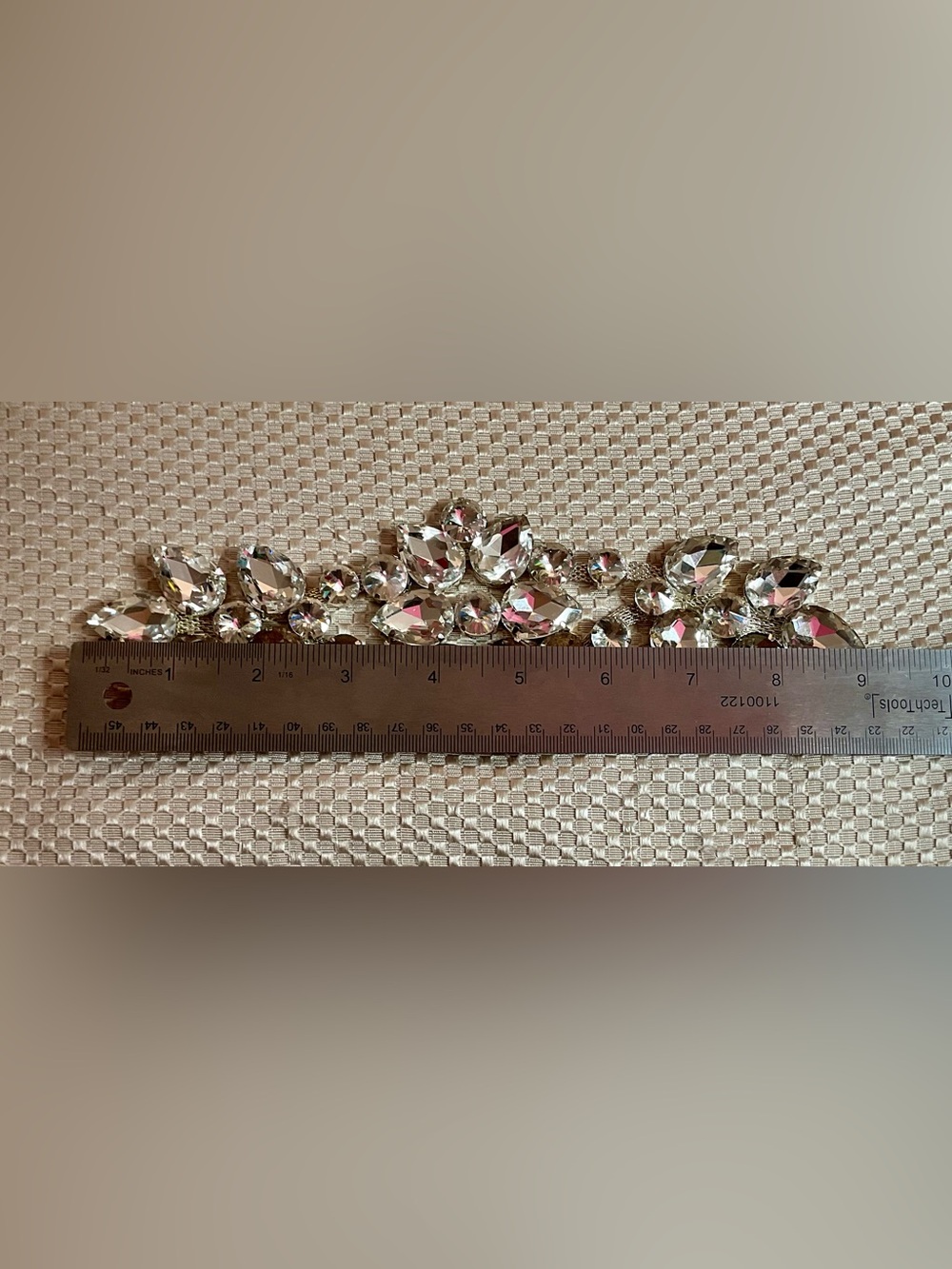 Three Fancy Crystal Rhinestones Appliqué Sew On Wedding Dress Decor - Picture 12 of 12